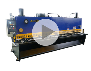 Machine de cisaillement de la guillotine à plaques d'acier 6x2500 CNC